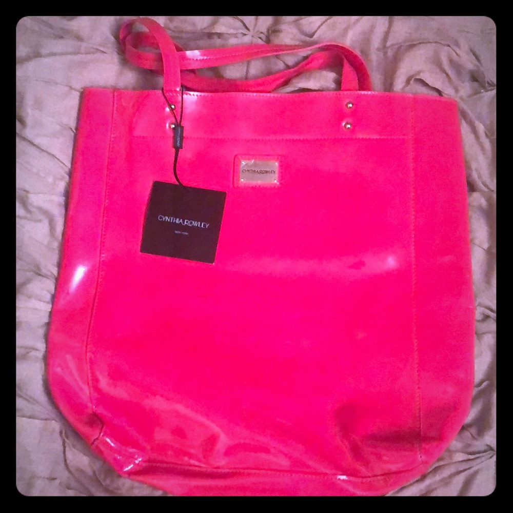Cynthia rowley patent leather pink bag